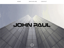 Tablet Screenshot of johnpauldevelopment.com